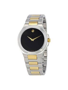 NWT Movado Collection Black Dial Two-tone Men's Watch